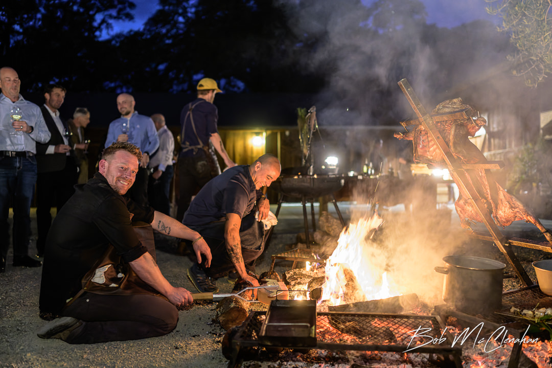 BobMc's tweet photo. Seavey Vineyard held their first winemaker's dinner a couple of weeks ago. Everything was prepared over a fire (which was especially welcome in the cold air) culminating with a whole lamb. https://t.co/2JR26ikJhn