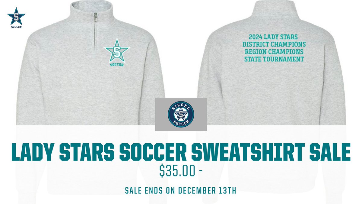 boxoutsports.com/hometown/10ec5… 

We are excited to be selling our 1/4 sweatshirts for $35! We will be selling them until December 13th. You can choose to get them printed with just the logo on the front or both the front logo and the wording on the back!