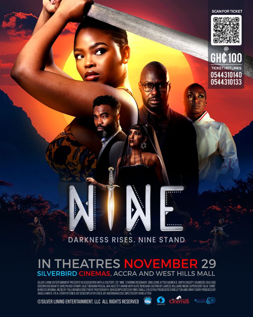 trigmaticrocks's tweet photo. Humbled to work on amazing soundtracks with @Gomezbeatx for this masterpiece, NINE. Incredible scenes and mind blowing soundtracks. Premiering on 29th November,2024 at Silverbird cinemas. Don’t miss this. https://t.co/TiiULEBwzA