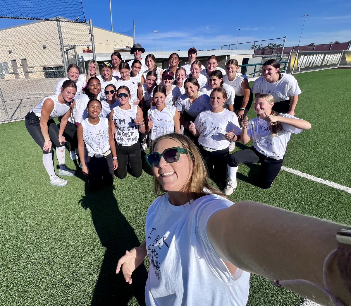 DSHSsball's tweet photo. White lies scrimmage before Turkey break 🦃🤍🥎 https://t.co/FflWZ8NjNs