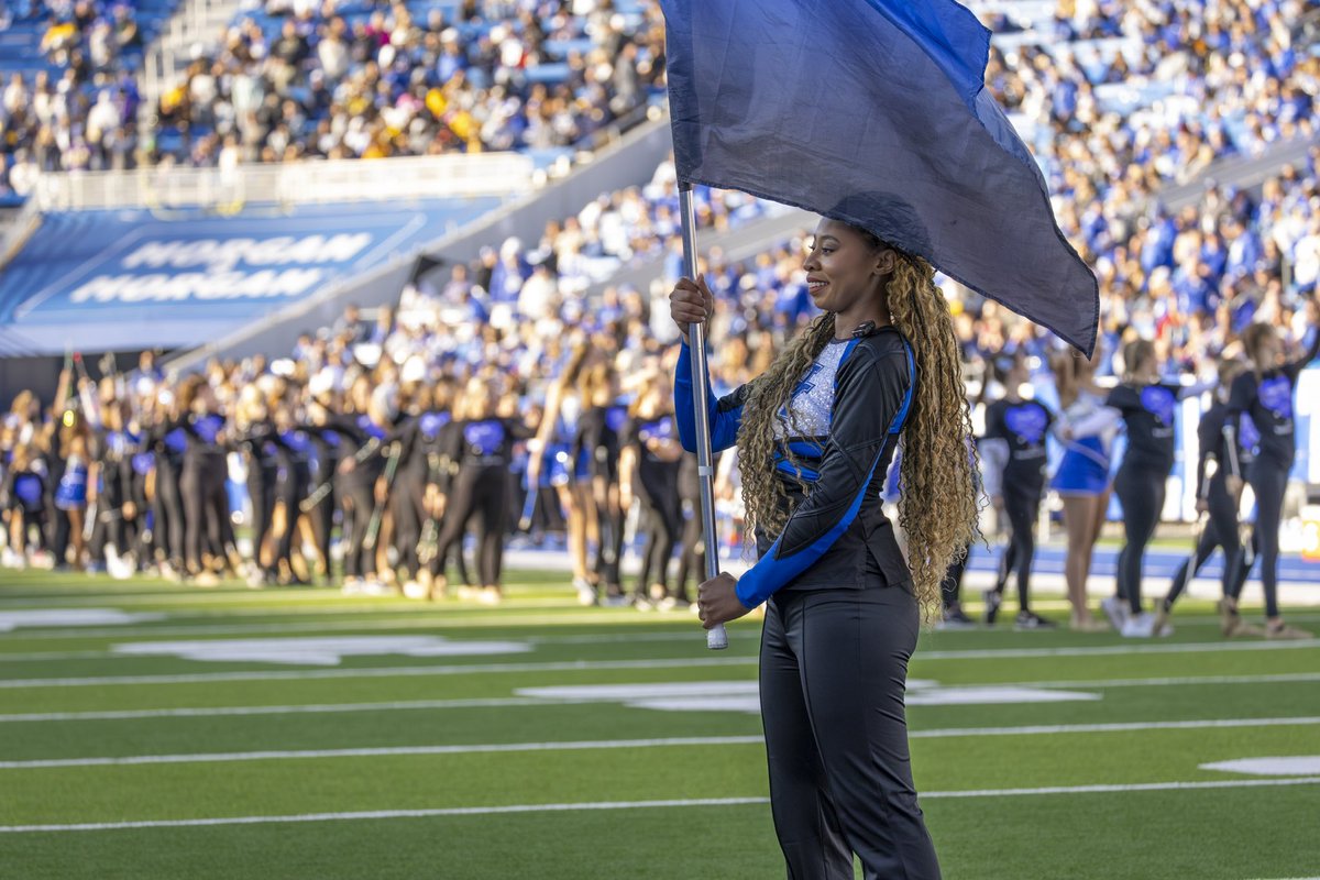 SoFlossieWrites's tweet photo. I can’t lie this week felt weird not attending Color Guard practice! 

Watch @BBNTonight at 7:30 to see if I got any better before game day😅😂

📷 -  Mark Pearson
🎥 - @NickelLaz/@stahlingphotog https://t.co/Z7r9R0zM1e