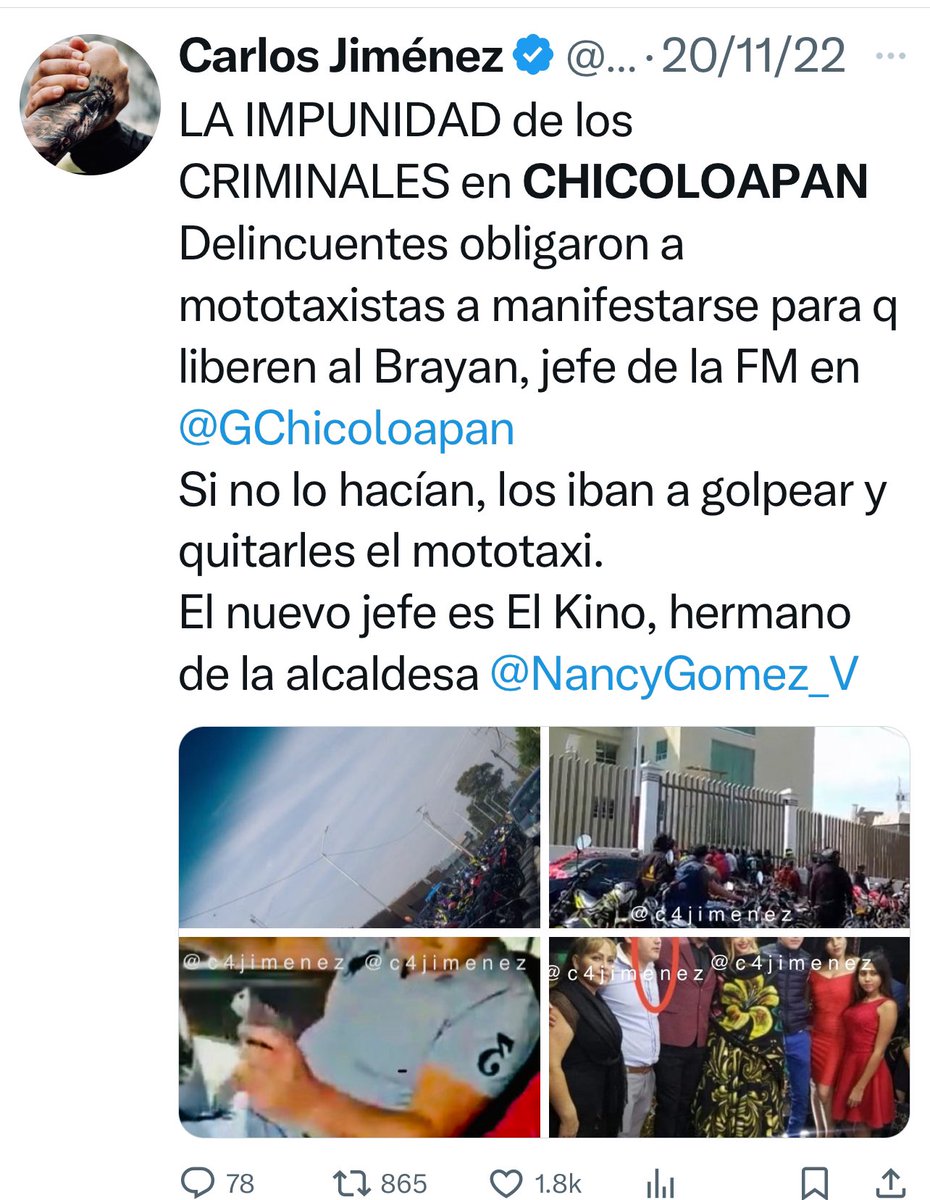 c4jimenez's tweet image. SE PONEN LOS TENIS!
El DIRECTOR de la POLICÍA de #CHICOLOAPAN y el SUBDIRECTOR ESCAPARON
Los mandos de la Policía de Nancy Gómez tienen orden de aprehensión por vínculos con el crimen.
Allá la mañana opera libre.
@FiscaliaEdomex @SSPCMexico fueron a detenerlos.
Alcanzaron a huir!