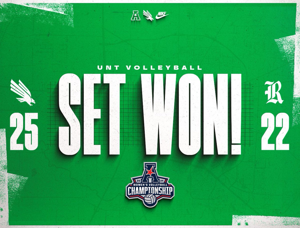 UNT Volleyball (@meangreenvb) on Twitter photo BOOM!! Payton slams down the second set winner! Tied 1-1 at the break
UNT LEADERS
<a href="/priscillajoness/">Priscilla Jones</a> – 8 kills
<a href="/BedellReagan/">Reagan Bedell</a> – .750 hitting %
<a href="/Kamryn_blaire/">Kamryn Scroggins</a> – 13 assists // 13 digs
<a href="/iamarynj/">aryn</a> – 2 aces
<a href="/LoredanaF_/">Loredana Fouonji</a> – 3 blocks
#GMG 🟢🦅 BOOM!! Payton slams down the second set winner! Tied 1-1 at the break
UNT LEADERS
<a href="/priscillajoness/">Priscilla Jones</a> – 8 kills
<a href="/BedellReagan/">Reagan Bedell</a> – .750 hitting %
<a href="/Kamryn_blaire/">Kamryn Scroggins</a> – 13 assists // 13 digs
<a href="/iamarynj/">aryn</a> – 2 aces
<a href="/LoredanaF_/">Loredana Fouonji</a> – 3 blocks
#GMG 🟢🦅
