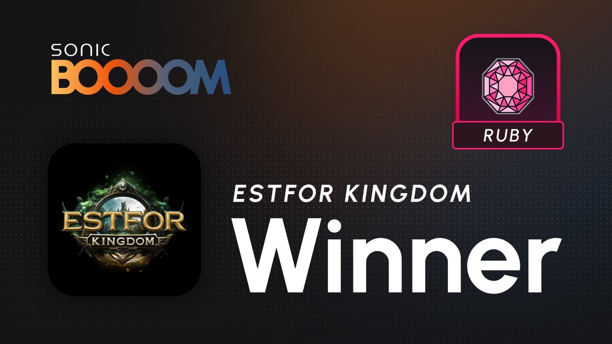 Meet <a href="/EstforKingdom/">EstforKingdom</a>.

Estfor is a fully on-chain medieval fantasy Web3 MMORPG with idle gameplay, clan battles, quests, pets, and a $BRUSH-powered economy!

♦️ Boom Winner | Ruby Tier
