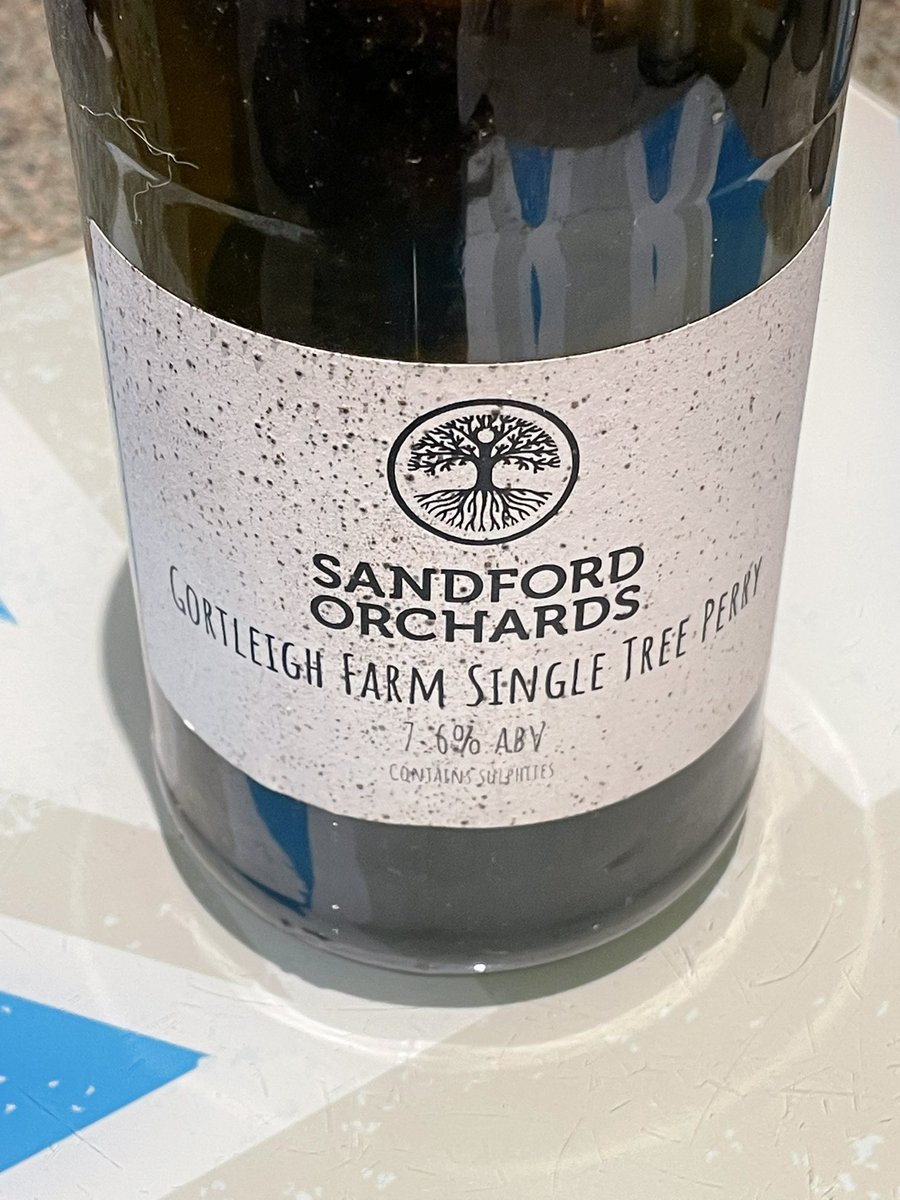 From the Archive <a href="/sandfordorchard/">Sandford Orchards</a> …
Deep, rich &amp; earthy with familiar Perry notes gently pushing through. Good level of oxidisation has occurred over the many years since purchase &amp; storage in the cider vault, but nothing off putting.  

Making space for <a href="/LittlePomona/">Little Pomona Cider</a> delivery!