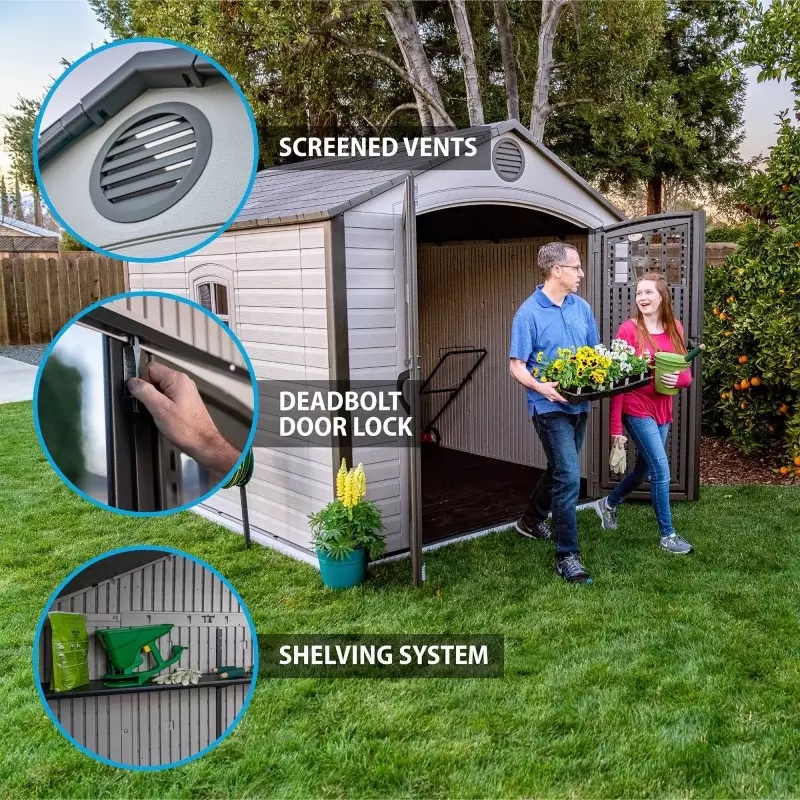 kitsuperstore's tweet image. 🌟 Maximize your outdoor space with the Lifetime 8-foot wide Outdoor Storage Shed! This durable, dual-wall high-density polyethylene structure is designed to withstand the elements.

KitSuperStore.com

#homeandgarden #gardendecor #kitsuperstore