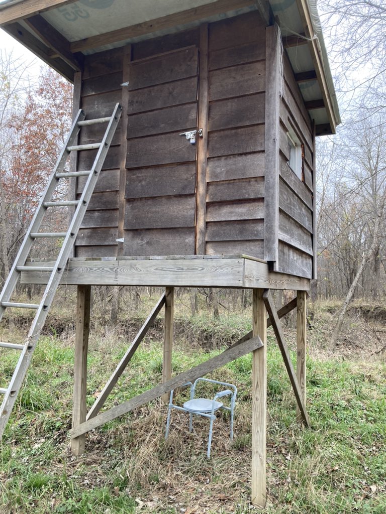My boy and I let the girls have the heated shooting house. Even made sure to have all the bases covered.