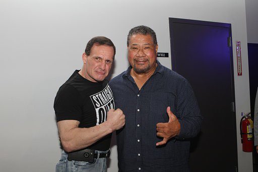 Haku and <a href="/brawlerreal/">Brooklyn Brawler</a> at 80s Wrestling Con back in 2019!

📷: George Tahinos
