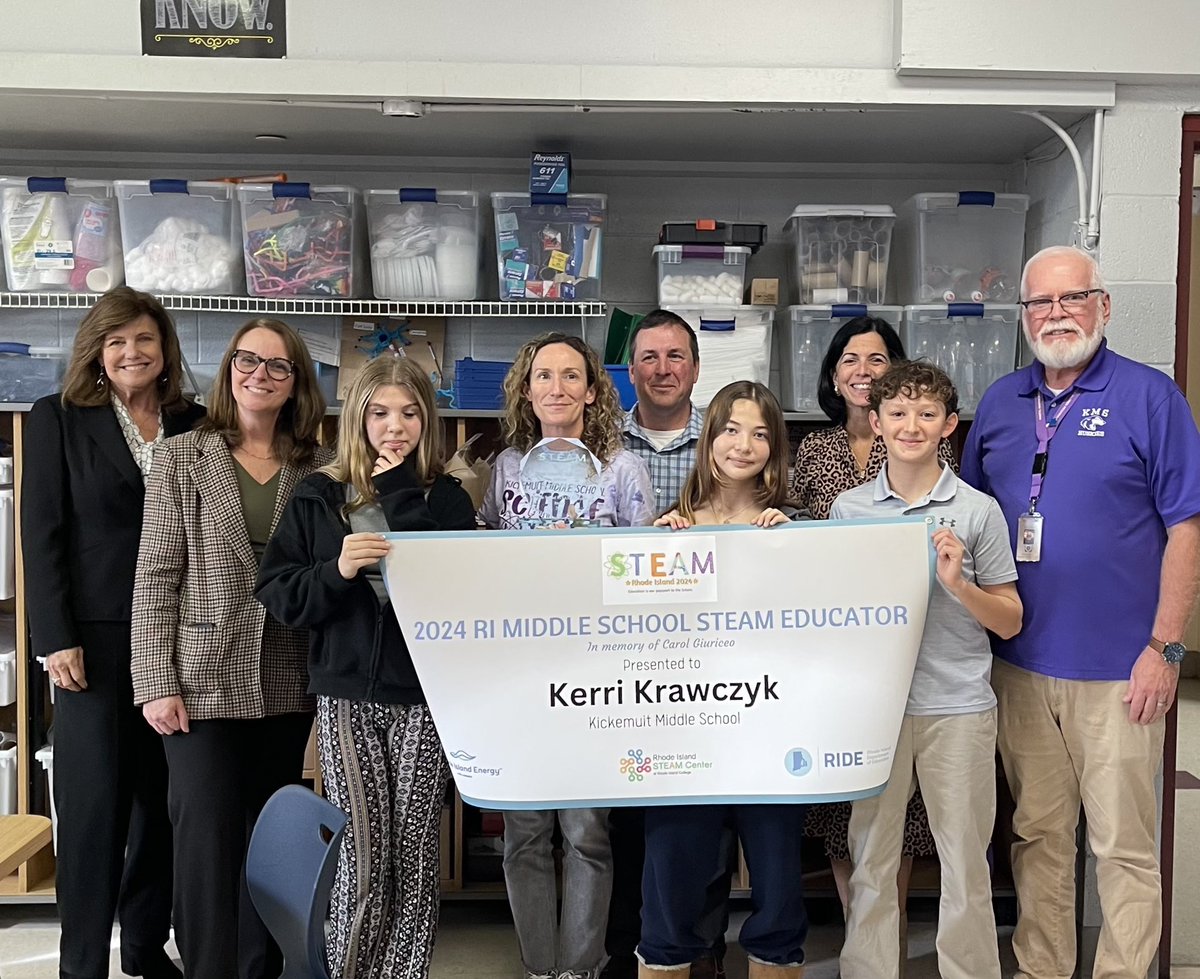 Rhode Island Department of Education (RIDE) (@ridepted) on Twitter photo CONGRATULATIONS!
Your 2024 STEAM Educators of the Year are:
🌟 Julie Maruska, <a href="/compassschoolri/">Compass School RI</a>
🌟 Kerri Krawczyk, <a href="/BWRSD/">Bristol Warren Regional School District</a>
🌟 Verda Jones, <a href="/PSDRI_Schools/">Pawtucket School Department</a>
ride.ri.gov/press-releases… CONGRATULATIONS!
Your 2024 STEAM Educators of the Year are:
🌟 Julie Maruska, <a href="/compassschoolri/">Compass School RI</a>
🌟 Kerri Krawczyk, <a href="/BWRSD/">Bristol Warren Regional School District</a>
🌟 Verda Jones, <a href="/PSDRI_Schools/">Pawtucket School Department</a>
ride.ri.gov/press-releases…