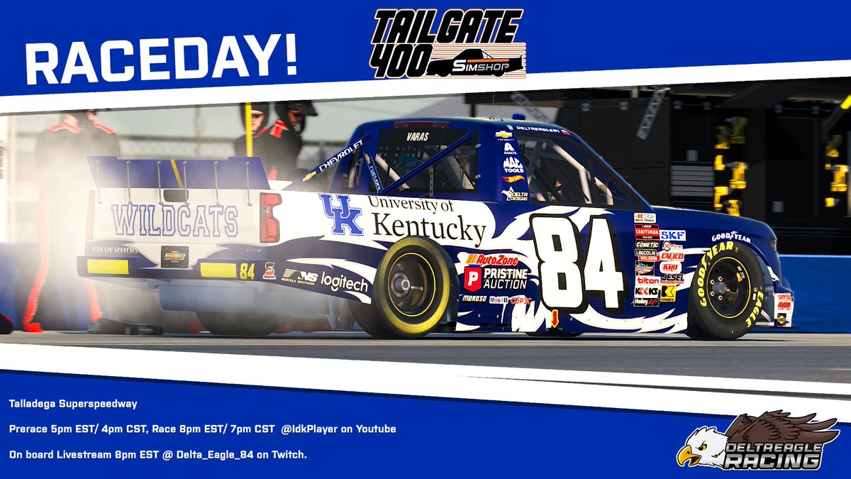 DeltaDesigns_84's tweet photo. It's RACEDAY for @delta_eagle84, tonight the Tailgate 400 is live at 8pm EST/ 7pm CST on @IdkPlayer Youtube channel! https://t.co/agX0kU8Wb7