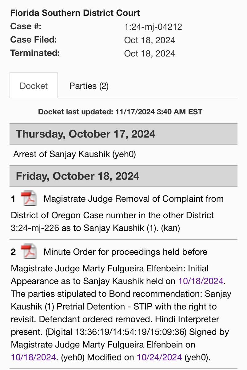 USMEDIAINT's tweet photo. Indian National Charged with Conspiring to Illegally Export U.S. Aviation Components to Russia

On November 20, in the District of Oregon, Sanjay Kaushik, 57, from India, was indicted for conspiring to export controlled aviation components with civilian and military applications to end users in Russia, violating the Export Control Reform Act. Kaushik is also charged with attempting to illegally export a navigation and flight control system from Oregon to Russia via India and making false statements related to this export. He was arrested in Miami, Florida, on October 17, following a criminal complaint and arrest warrant issued by the District of Oregon.@DOJNatSec 

🔗: https://t.co/7OrF5JVHJK