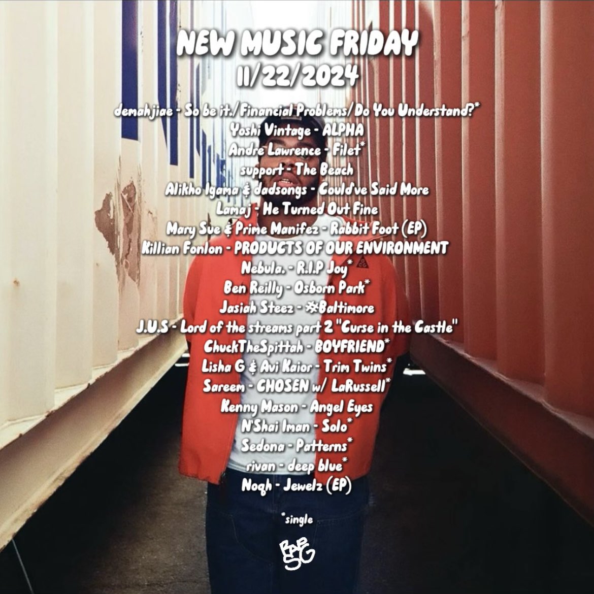 RAPSURVIVALGUIDE's NEW MUSIC FRIDAY: 11/22/2024