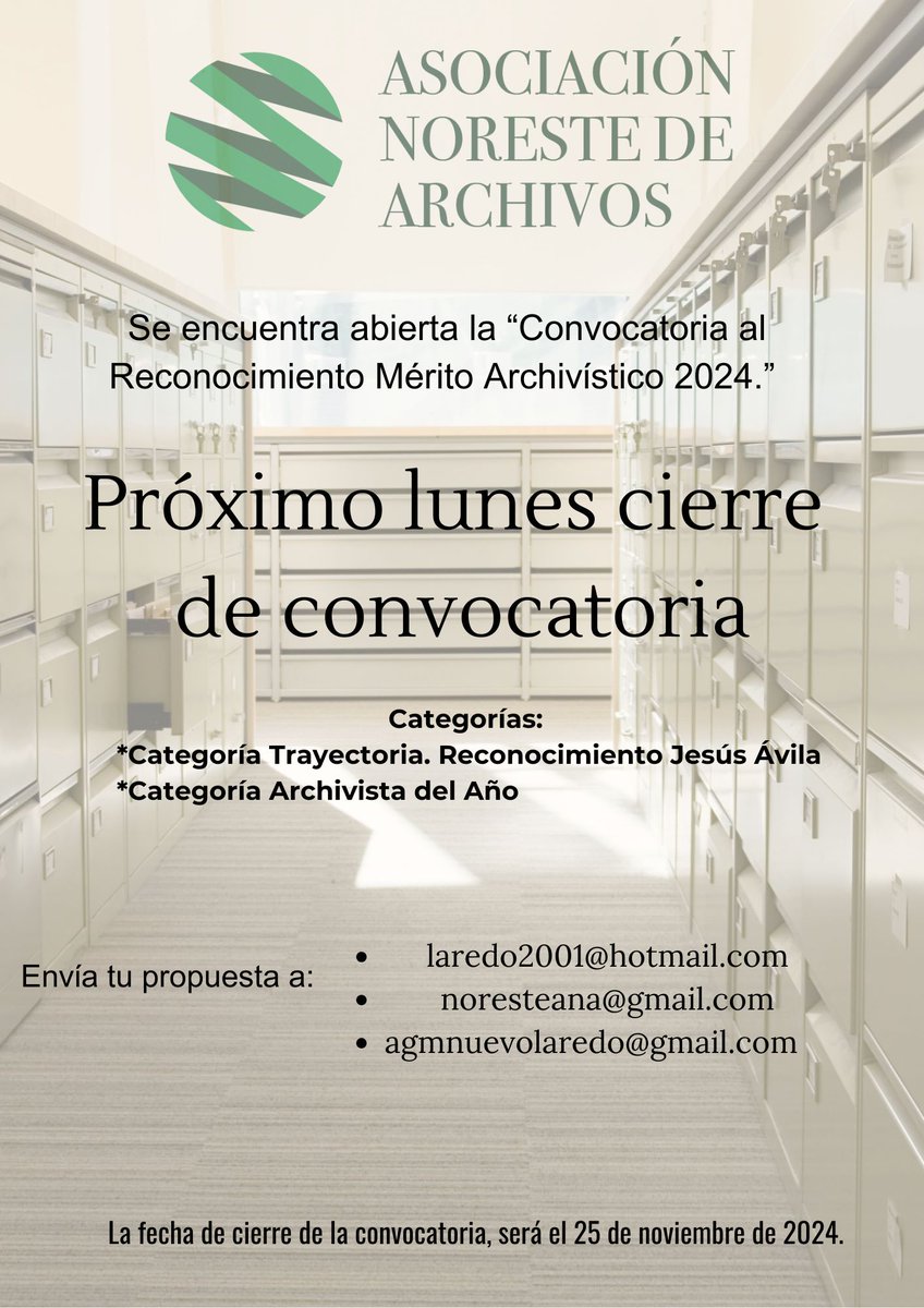 Asociación Noreste de Archivos (@anadelnoreste) on Twitter photo 