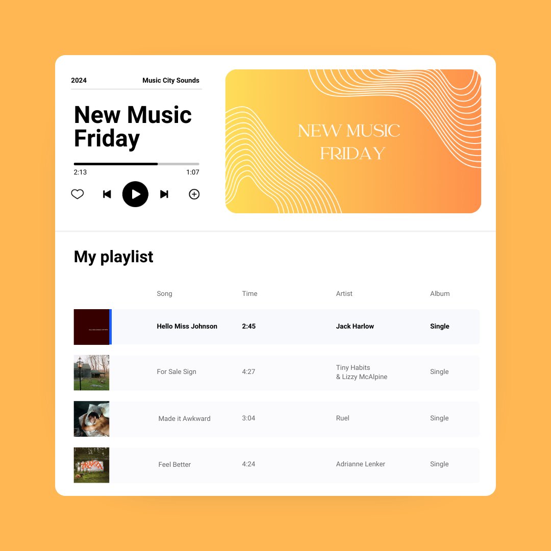 MusicCitySounds's tweet image. #HelloMissJohnson - #JackHarlow 
#ForSaleSign - #TinyHabits &amp;amp; #LizzyMcAlpine #MadeitAwkward - #Ruel
#FeelBetter - #AdrianneLenker 

What're you listening to today? Let us know!  #NewMusicFriday #newmusic #arianagrande #cynthiaerivo #confusetheenemy #wickedmovie #orchardambassador