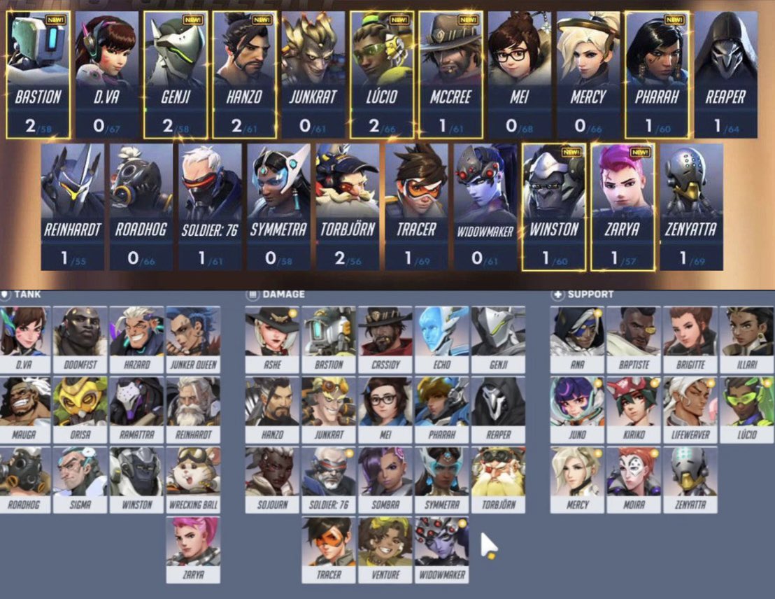 retro_wen's tweet photo. Overwatch Fun Fact:

With Hazard’s addition, the hero roster will have DOUBLED since launch Overwatch!

Started with 21 heroes, now we’re up to 42! https://t.co/gzdlLcCHbz