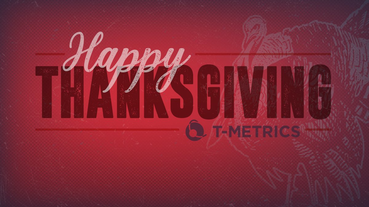 TMetrics's tweet photo. Happy Thanksgiving from T-Metrics! We're grateful for our clients and partners this holiday season. While we'll have limited availability during this period, please know that our emergency support remains active 24/7. https://t.co/JQZi5Tney9