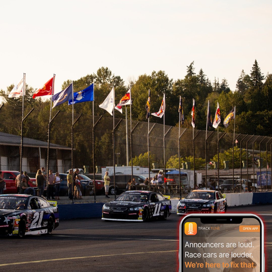 TrackTuneLive's tweet image. 📷 Exciting news! Evergreen Speedway has partnered with TrackTune to deliver a revolutionary race day experience with crystal-clear announcer audio. 📷 Free for fans, easy for tracks—TrackTune is transforming racetracks across the country. Learn more about how Evergreen is…