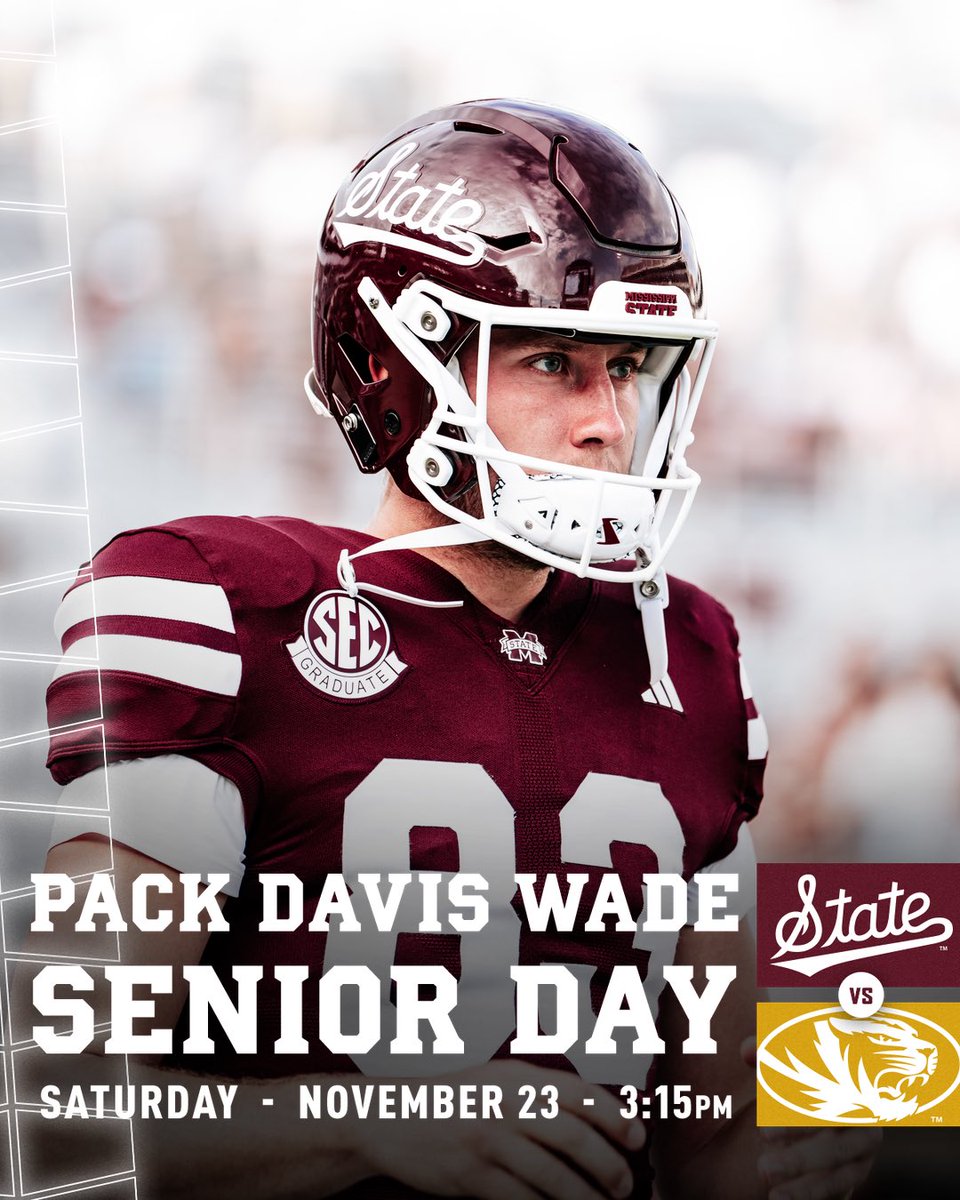 Last ride in Davis Wade this season. Make sure you come out for senior day tomorrow! #HailState🐶 Grab your tickets here -> 
hailst.at/PackDavisWade