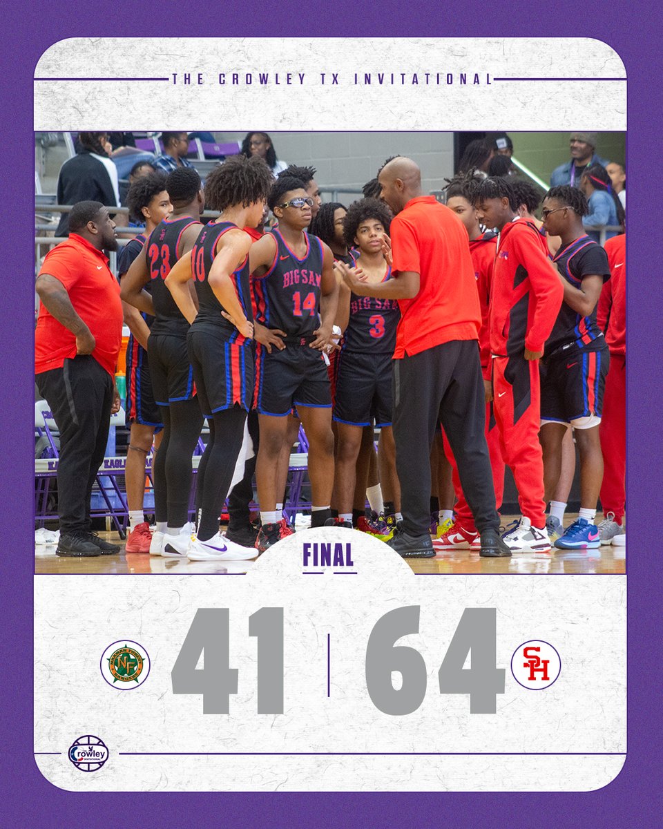 Final Score 

Naaman Forest Rangers: 41
Arlington Sam Houston Texans: 64