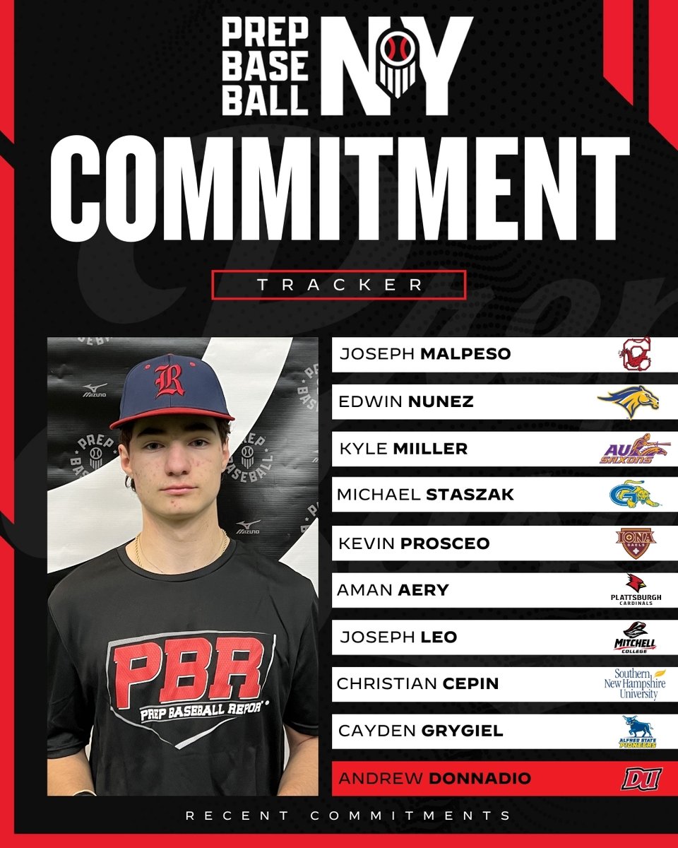 PrepBaseballNY's tweet photo. Commitment Tracker 📝

Please congratulate 👏 these recent college commits across the Empire State!

📷 2025 2B/OF Andrew Donnadio (Iona Prep) ➡️ Dominican University

2025 Event Schedule
🔗 https://t.co/L9QwgPQvqp

Let us help you, help yourself. #committed #beseen https://t.co/nIlqfkqK2I