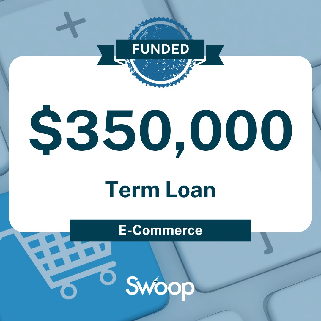 Holiday prep is in full swing! This week we helped a returning customer secure a $350,000 term loan to consolidate debt and purchase inventory ahead of the holiday rush. 

Ready to gear up for the season? 👉bit.ly/4eLyOye

#Swoop #DealoftheWeek #fintech #termloan