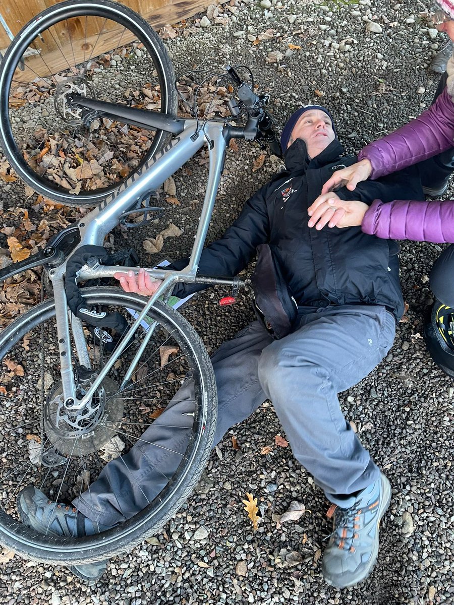 LHS teachers Ms Leckenby and Mr Rivans refreshed their outdoor first aid first responder course this week in the snowy village of Aberfeldy with the Beyond Adventures team. <a href="/LHSInclusionST/">LHS Inclusion</a> <a href="/LesmahagowGeog/">LesmahagowGeography</a> 🏅🩹⛑️ ***No Mr Rivans were harmed in the creation of this photograph***