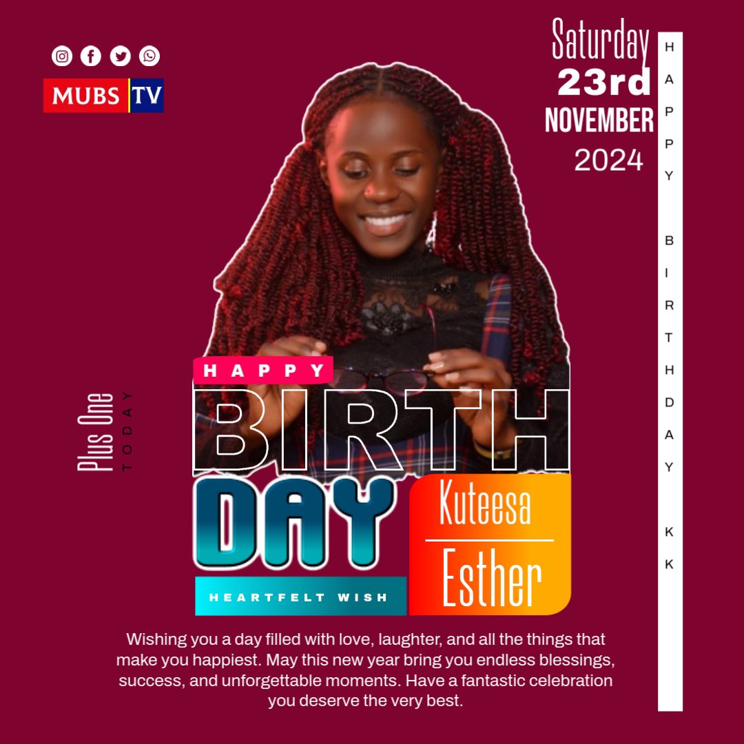 BIRTHDAY CORNER: Wishing you a fantastic day filled with love, joy, and laughter. Your hard work and positive energy inspire everyone around you. May this year bring you endless blessings and success. Have an amazing celebration, KK🎂
#HappyBirthdayKK #MUBSTV