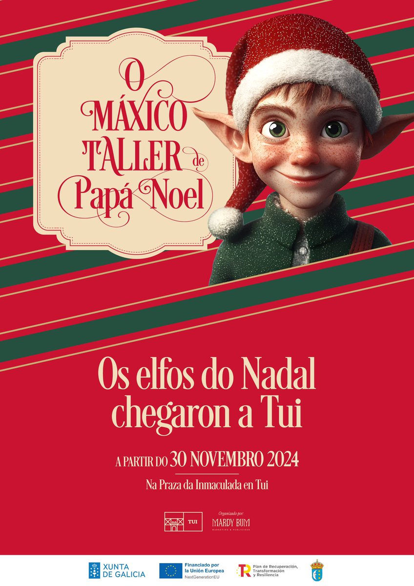 A programación de #Nadal este ano contará cun espazo único e inesquecible: O Taller Máxico de Papá Noel.

+ info tui.gal/.../tui-acolle…...