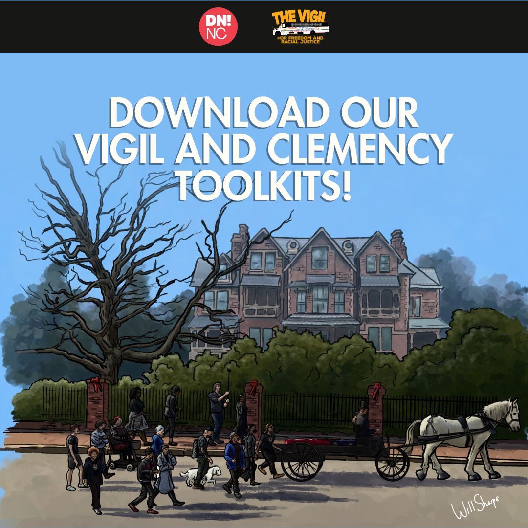 Need more information about the 2024 Vigil? Want to know more about clemency in NC?
Download our Vigil and Clemency Toolkits Here: buff.ly/3B2lXtK 

🕊 Join us for the 2024 Vigil for Freedom and Racial Justice🕊 

📅 When: December 10, 2024 – January 1, 2025