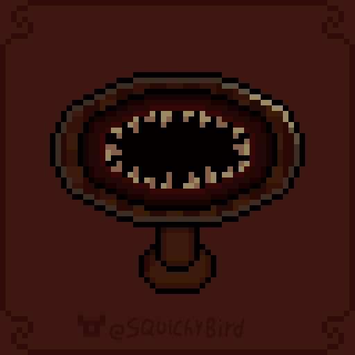 SquichyBird's tweet photo. Day 68 | Such Not Strange Table 👄 
#pixelart #ドット絵 #pixel_dailies @Pixel_Dailies  #StrangeFurniture https://t.co/BUKmNKJSfg