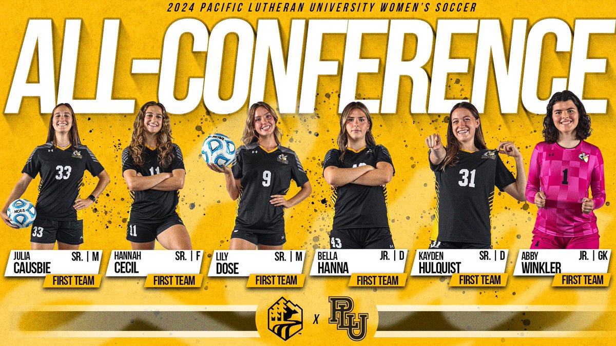 golutes's tweet photo. 7️⃣ more All-Northwest Conference Honors! This time, for Women’s Soccer!

@PLU_WSoc lands six on NWC’s First Team with McDougal earning Second Team honors!

#GoLutes https://t.co/Ks5MVeJ0rL