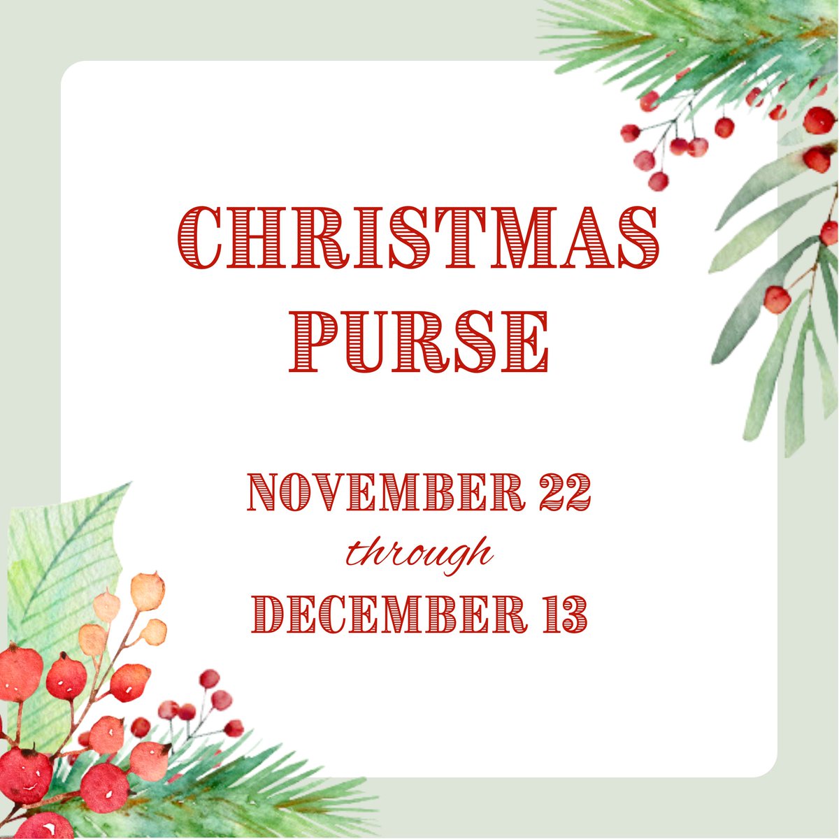 Sponsored by the #POPPVO, the Christmas Purse provides families with the opportunity to show their appreciation for our incredible staffulty during the holidays. 🎁

📲 Contributions may be made online or by check through December 13. For more info, visit ow.ly/nAtH50UcbBV