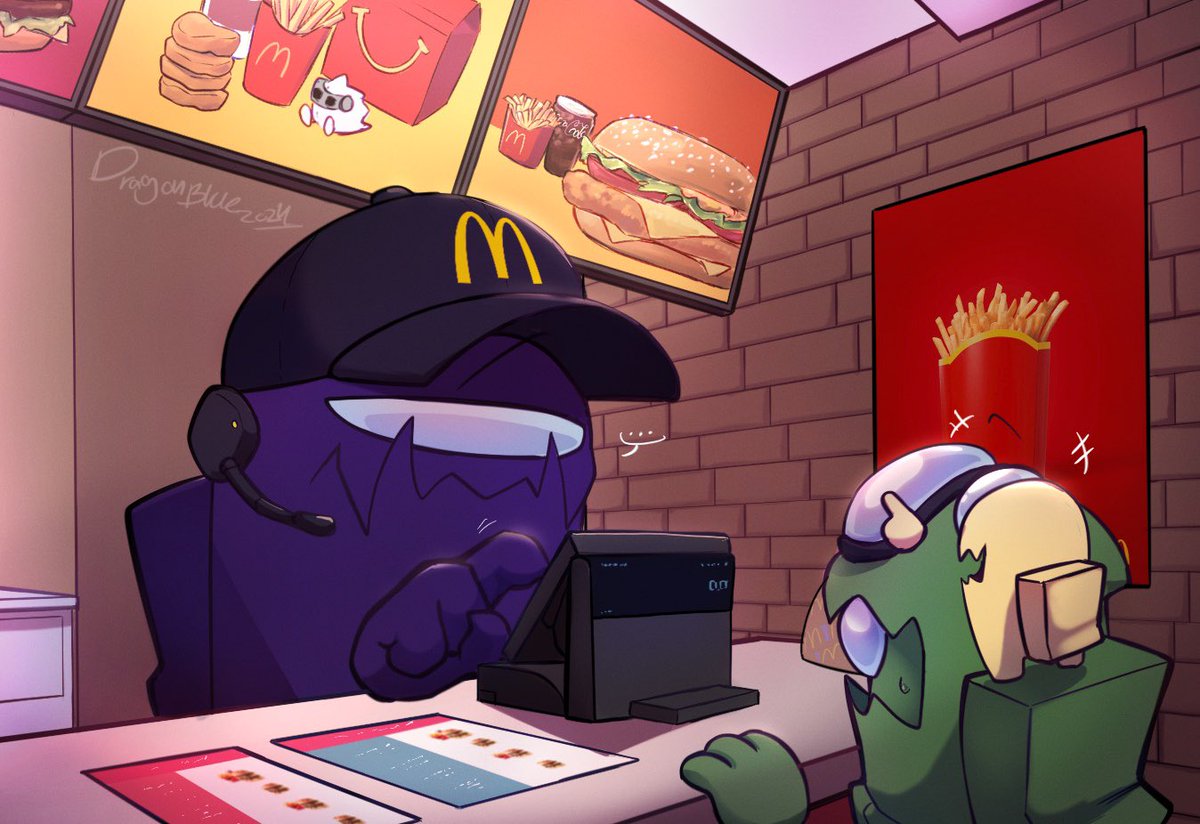 they has working at McDonalds ../silly

#Rodamrix #amongusfanart #amongusart #AmongUs