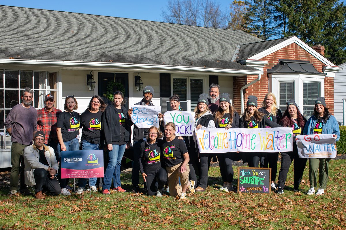 #SpecialSpaces #Cleveland was truly pleased to ‘paint like a pro’ w/ #FrogTape 🐸 while creating Walter's #dreambedroom, check out all those smooth edges. #Thanks to the amazing volunteers &amp; our partnership with <a href="/ShurtapeTech/">Shurtape Technologies</a>, we were able to create a perfect oasis for Walter. 🙏🏻