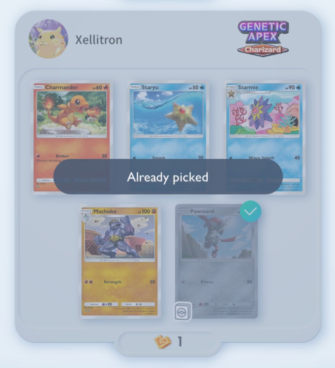 Ofcourse I get the one I already have
#PokemonTCGPocket #TCGP