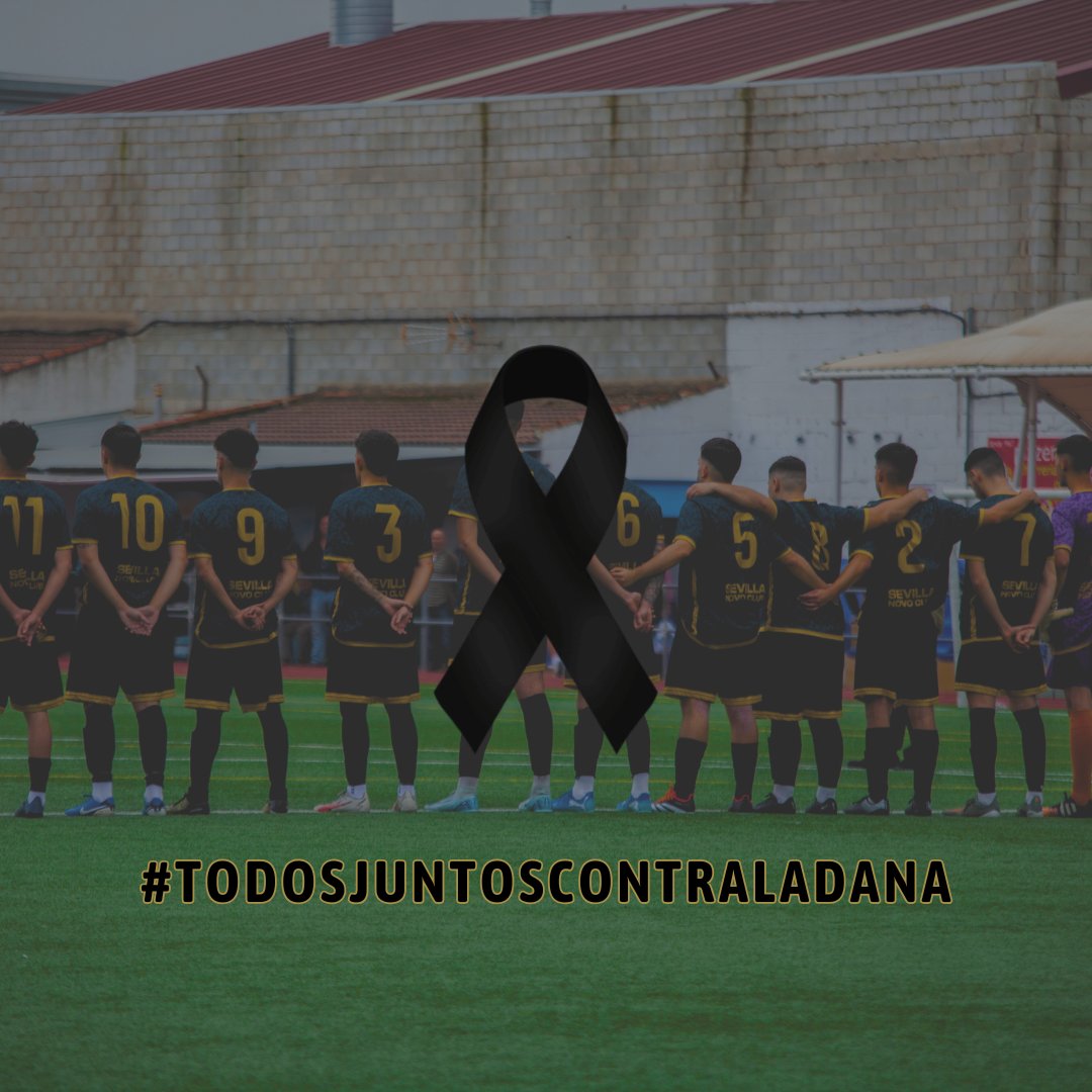 Desde el Sevilla Novo Club queremos mostrar nuestro mas sincero respeto y condolencias a las personas afectadas por la reciente Dana

La pasada jornada, en el encuentro contra el UD Pilas, rendimos un bonito minuto de silencio en honor a todas esas personas que han sido afectadas