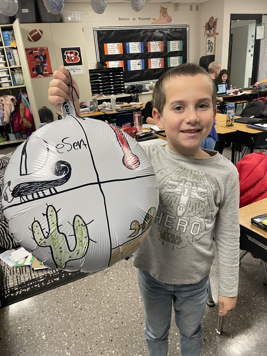 amydocherty44's tweet image. Researching, planning, and creating our Biome Balloons! I’m so impressed with how creatively the students showed what they learned! @wolvestweet