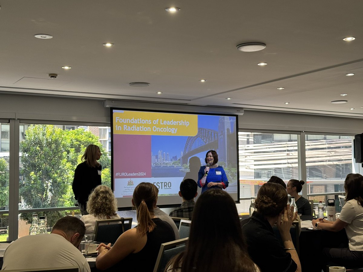 Day 2 of <a href="/FacRadOncology/">RANZCR Rad Oncology</a> <a href="/ESTRO_RT/">ESTRO</a> <a href="/caro_acro_ca/">CARO-ACRO</a> FLiRO Sydney is underway with @LeechmMichelle and <a href="/lucindaburke/">Lucinda Burke</a> providing a recap on yesterdays learning 🙂 #FLiROLeaders2024
