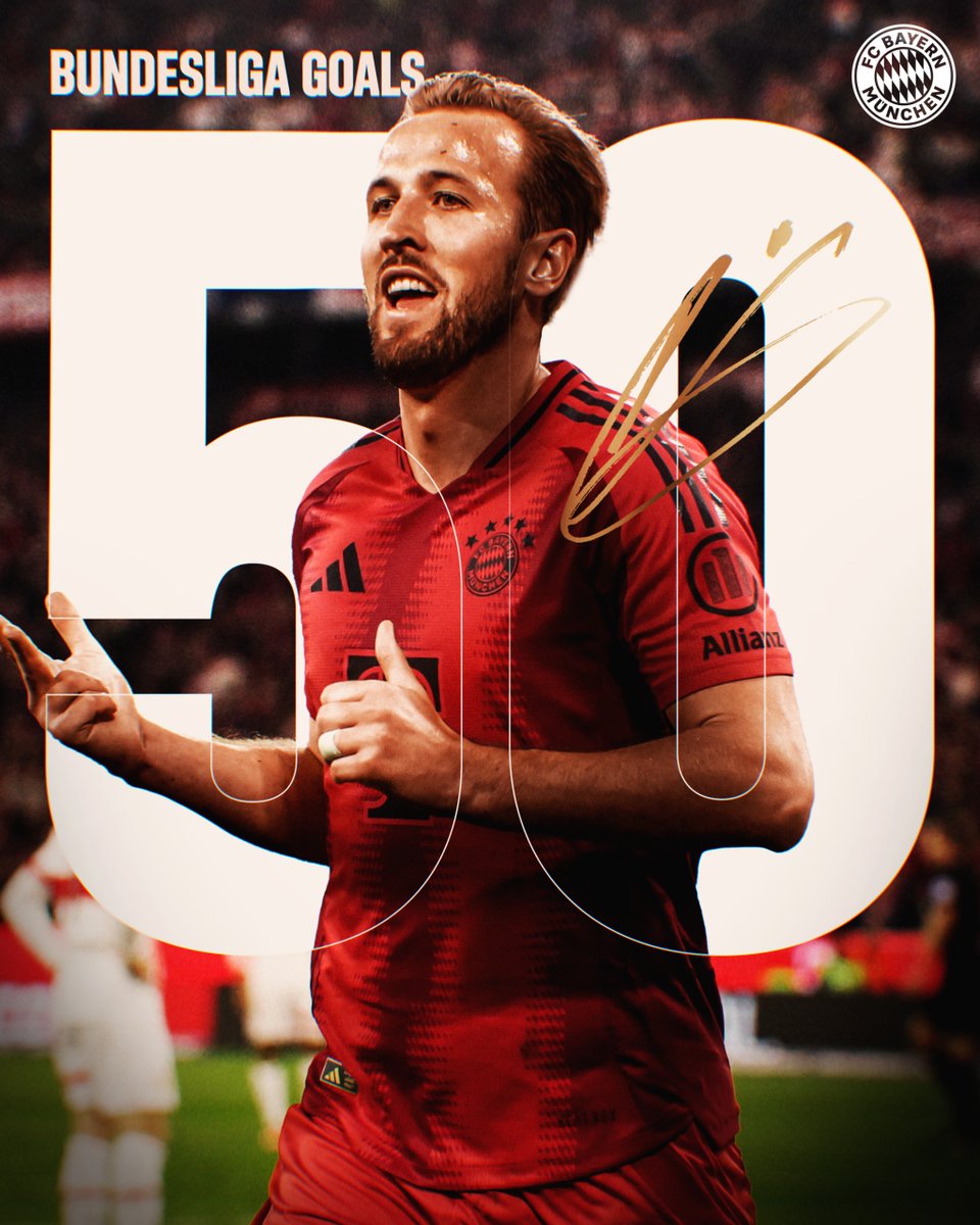 50 Bundesliga-Tore nach 43 Spielen – ℝ𝔼𝕂𝕆ℝ𝔻! 

Glückwunsch, <a href="/HKane/">Harry Kane</a>! 👏👏👏 #MiaSanMia