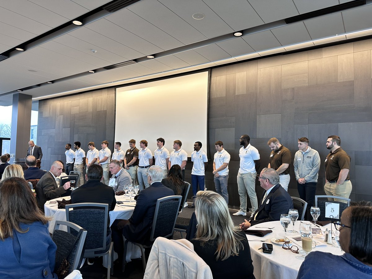 Blessed to have the opportunity to meet and honor our <a href="/LehighFootball/">Lehigh Football</a> 5th Years and Graduating Seniors today—thank you for your leadership and commitment to making our program great!  #thenest  <a href="/LehighSports/">Lehigh Sports</a> <a href="/TdLehigh/">LEHIGH TD Club</a> <a href="/RecruitLUFB/">Lehigh Football Recruiting</a>