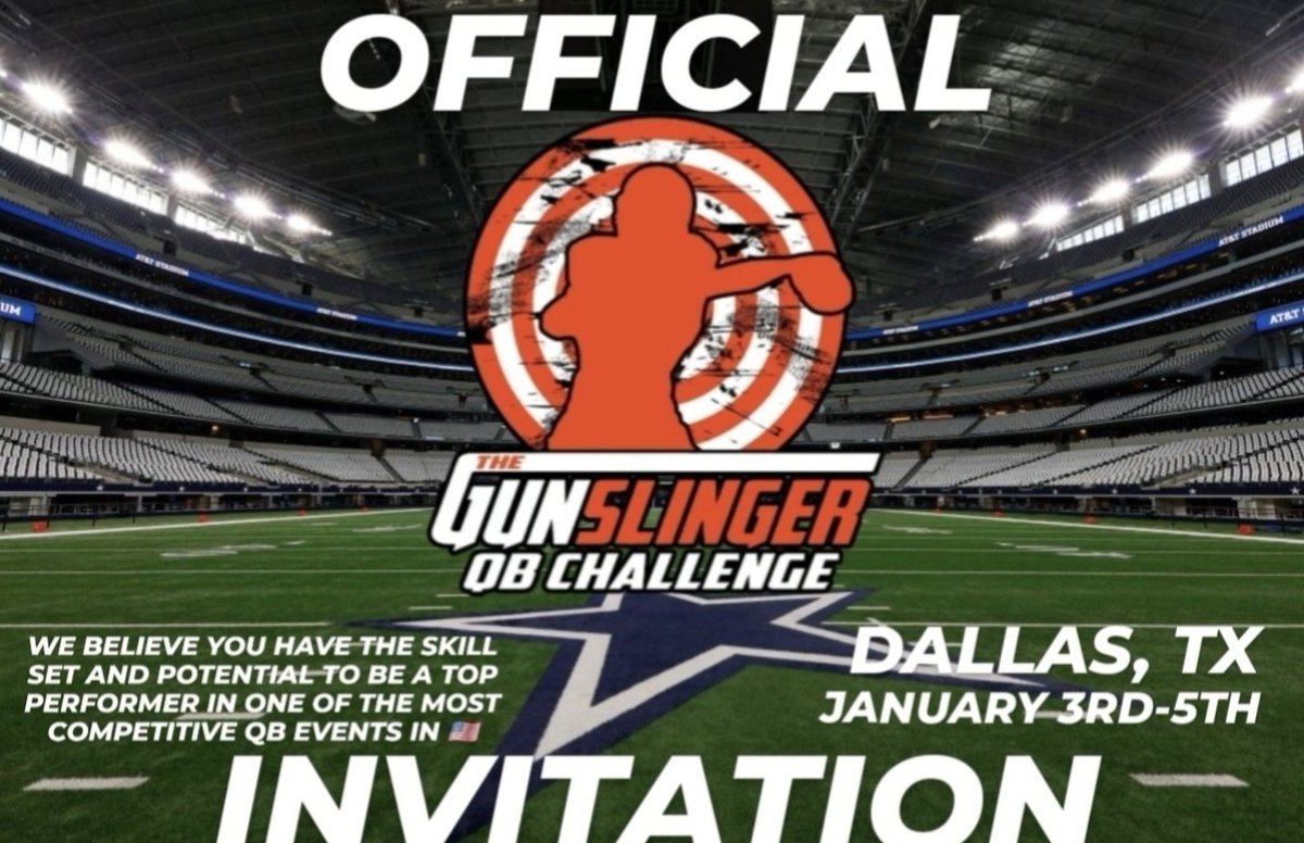 Thank you <a href="/TColston6/">Gunslinger QB Challenge</a>  for the invite!! I can't wait to get to work!