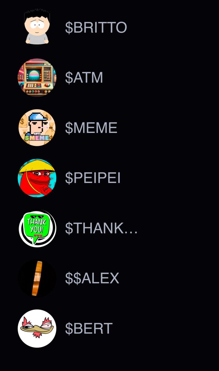 RobLicker's tweet image. @First_Ledger @dexscreener #XRPLMemecoins about to kill some zeros 🫡 $ThankYou $Britto $Bert $ATM $Meme $PeiPei $Fin $BPUG $Alex

@BrittoXrpl @thebertcoin @Doodlepunkx @ATM_xrpl @BmetaYachts @AlexOnXRP @FinTheSharkXRPL @PEIPEI_XRPL