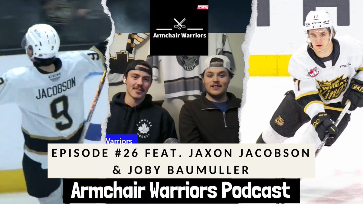 New Episode with two Wheat Kings forwards Jaxon Jacobson and Joby Baumuller out now! As well NHL and PWHL talk with two new games! Check it out wherever you get your podcasts!