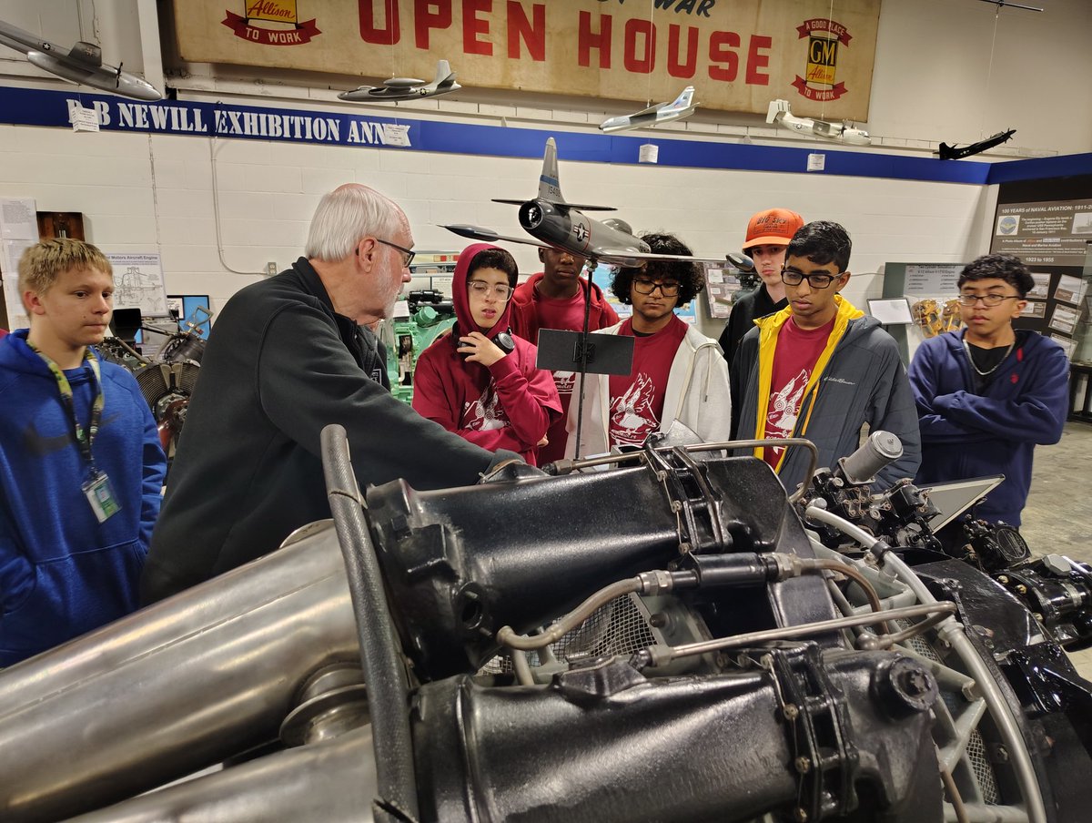 chillinonabike's tweet photo. Had a great day touring the Rolls-Royce heritage center. Students learned about the rich history of Allison and Rolls-Royce in Indianapolis, and found some inspiration for their robot design.  @OrioleTweets @RollsRoyce https://t.co/6f76a0Qw5y