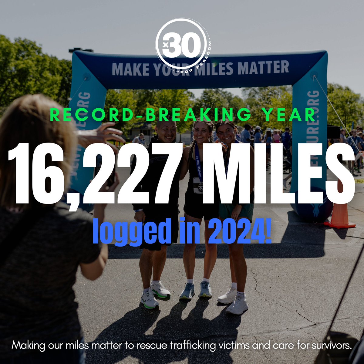 A true MILEstone for the <a href="/30forFreedomRun/">30 for FREEDOM</a> community!