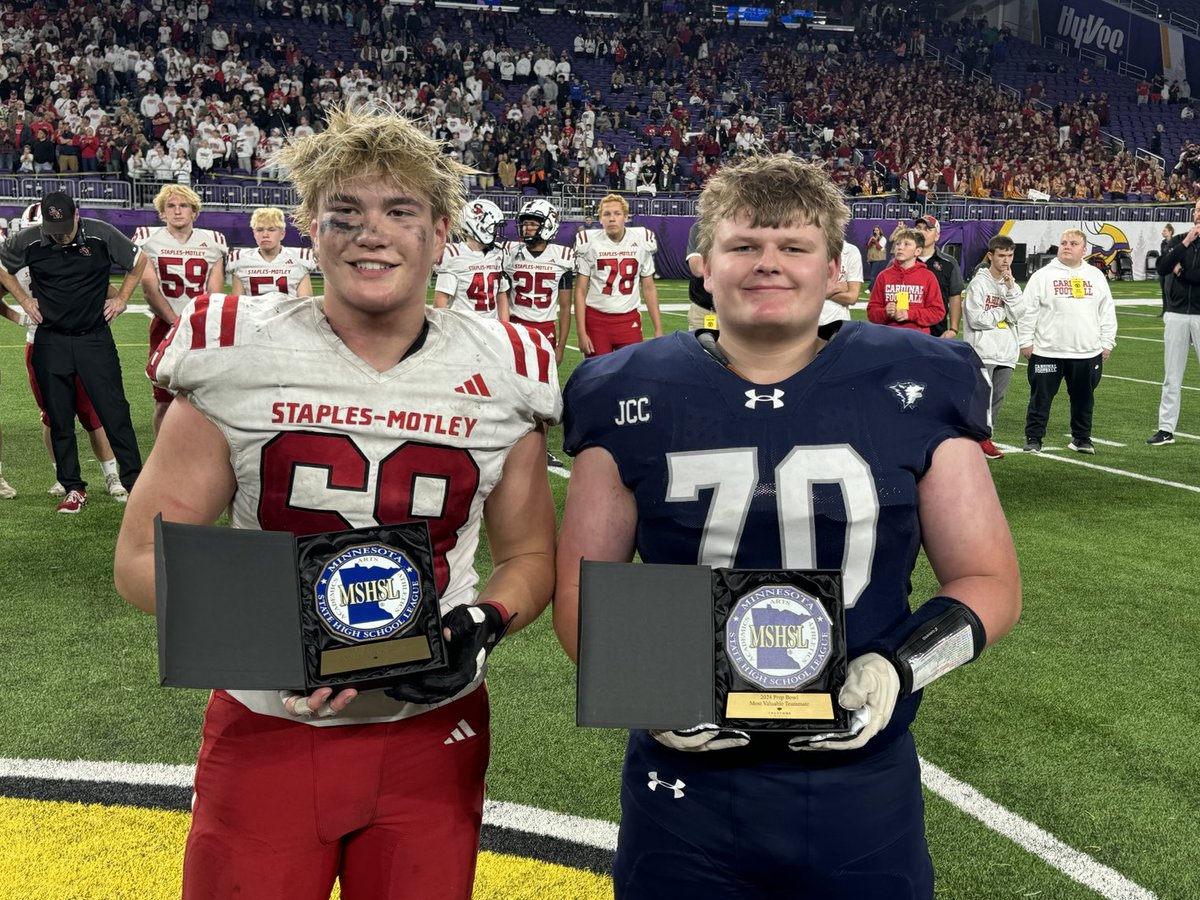 Meet Staples-Motley’s Dustin Converse and Jackson County Central’s Michael Hansen, the ⁦<a href="/TruStoneFCU/">TruStone Financial</a>⁩ Class AA MVT recipients for 2024.