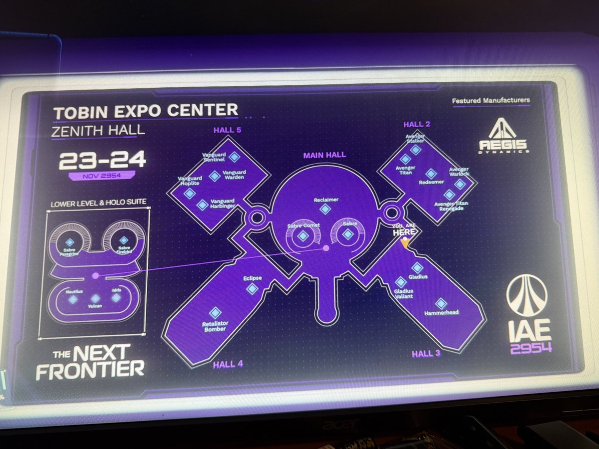 WitchyMorgan's tweet photo. @RobertsSpaceInd looks like one of the maps in the crusader expo hall is a bit ahead. Location is correct everything else is for tomorrow https://t.co/Z5DZmPdFI6