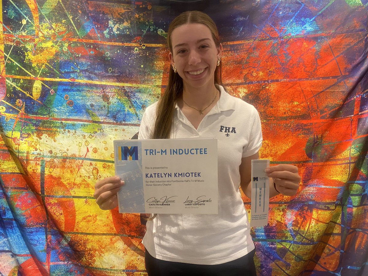 Honored to be inducted into Tri-M Music Honor Society today. <a href="/NJPrideGold/">NJ Pride Softball</a> <a href="/AshleyDeYoung16/">ms. ashley deyoung</a>