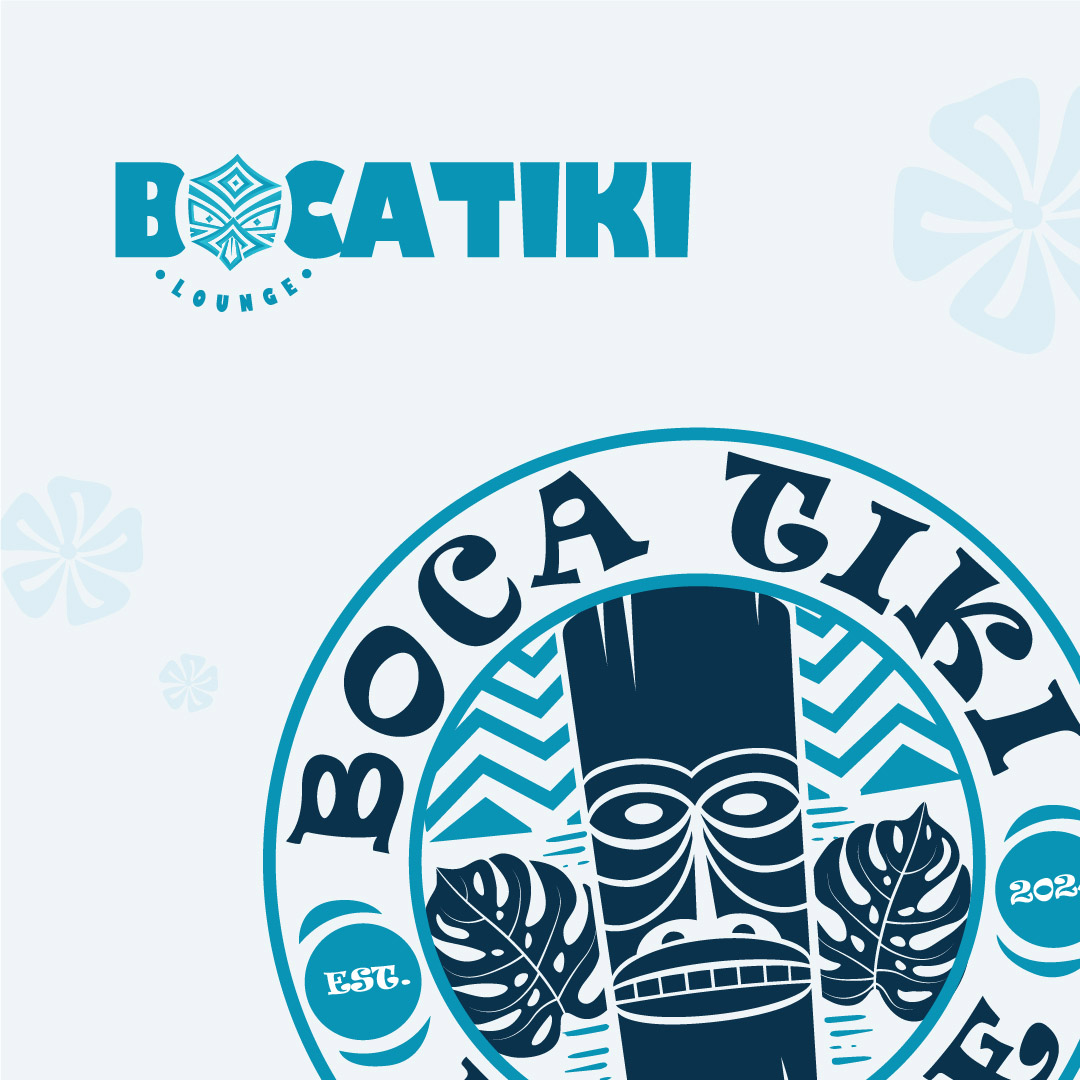 meritmile's tweet photo. Welcome back to the East Boca neighborhood Boca Tiki Island Lounge (formerly Salt n Spirits)! This rebrand was all about capturing the island vibe in one standout mark, right ahead of the grand reopening. Check out the logos that made a splash- &amp; the one that now leads the way. https://t.co/0cFPAqUEAL