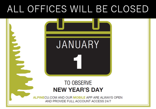 alpinecu's tweet photo. #alpinecu #getstarted #holidayhours #utahcreditunion https://t.co/hOXAvmXcOJ